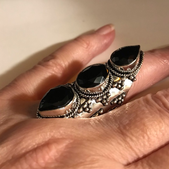 Black Onyx 925 Sterling Silver Ring